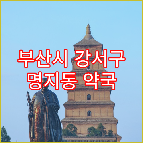 부산시 강서구 명지동 약국 조제비 산정 기준 정리